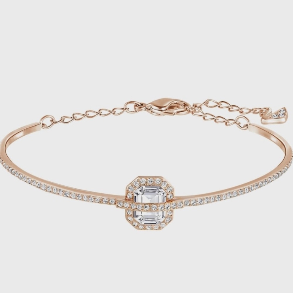 Swarovski Rose Gold Bracelet with Clear Crystals